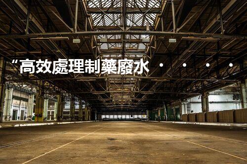 “高效處理制藥廢水，打造清潔生產(chǎn)新標(biāo)準(zhǔn)”